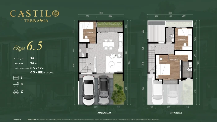 Floor plan for Castilo Type 6.5