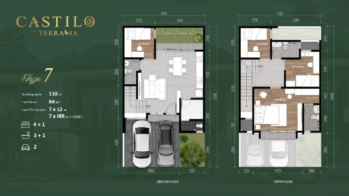 Floor plan for Castilo Type 7