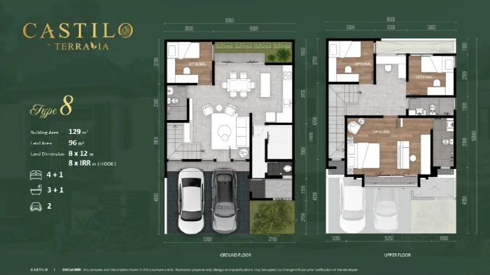 Floor plan for Castilo Type 8